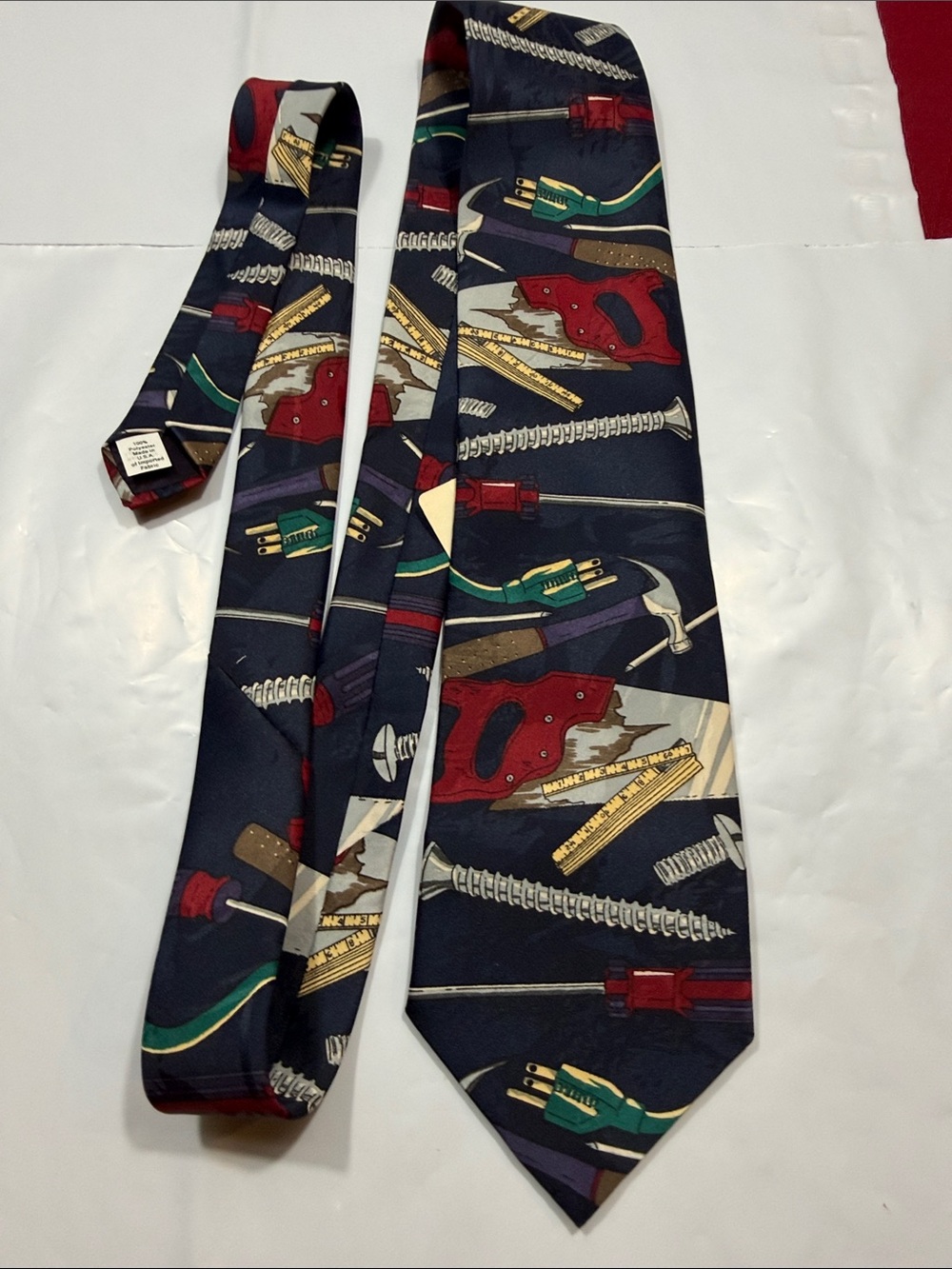 Home Improvement TOOL TIME Novelty neck Tie new 56” long dad hammer saw screws